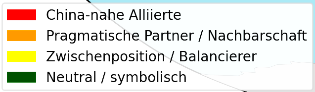 China - Geopolitik - 2025 - Legende